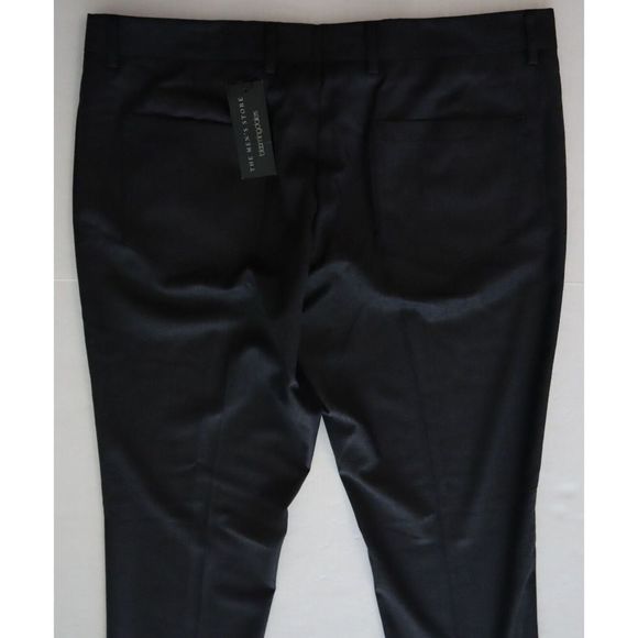 Men's Store Bloomingdale's Sz 38R Gray Wool Stretch Flannel 5-Pocket Pants $178 - Picture 6 of 8